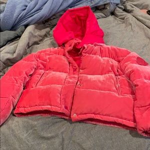 moncler hot pink jacket